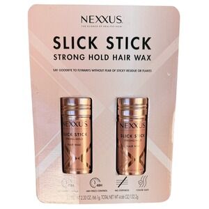 Nexxus Slick Stick Strong Hold Hair Styling Wax 48-hr Frizz Control 2 x 2.33 oz